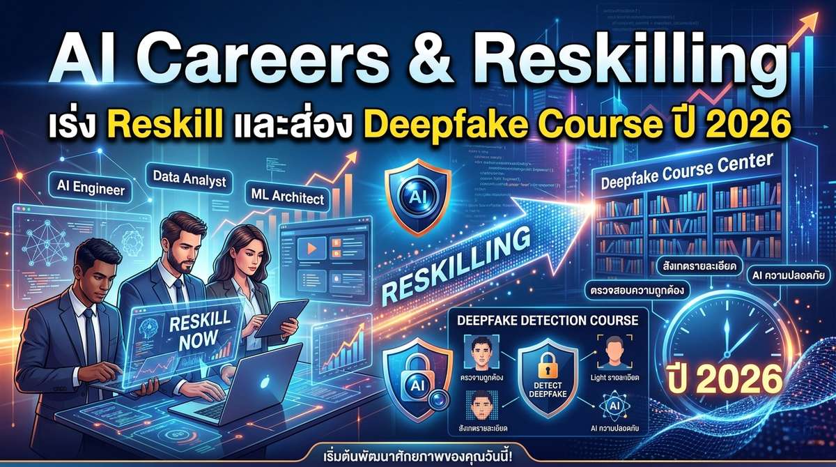 AI Careers & Reskilling เร่ง Reskill และส่อง Deepfake Course ปี 2026